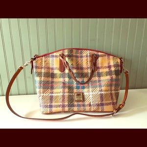 Dooney and Bourke plaid satchel